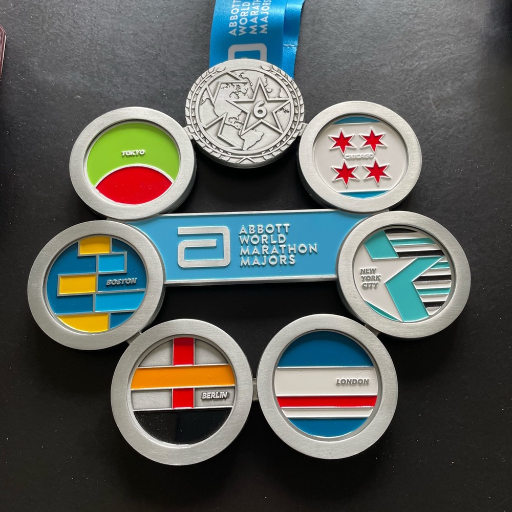 Abbott World Marathon major’s collectible coin display